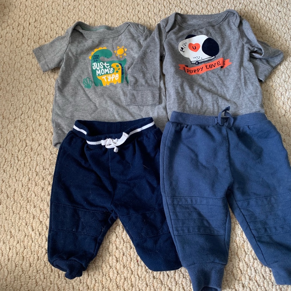 2 gender neutral cat and jack outfits
